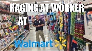 WWE TOY SHOPPER RAGES AT WALMART EMPLOYEE