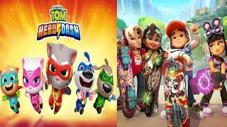 Subway Surfers City VS Talking Tom Hero Dash - SpeedRun Gameplay Android IOS