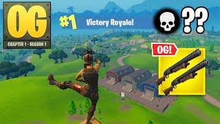 Fortnite OG | High Kill Solo Win DOUBLE PUMP Gameplay (Fortnite Chapter 1 Season 1)