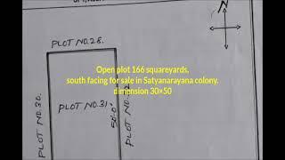 Open plot for sale in satyanarayana colony,Telangana...