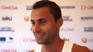 Mitko Tsenov (BUL) after winning Gold in the 3000m Steeplechase