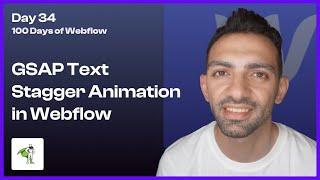 Day 34/100 - Animate Your Headers with GSAP Stagger in Webflow - 100 Days of Webflow