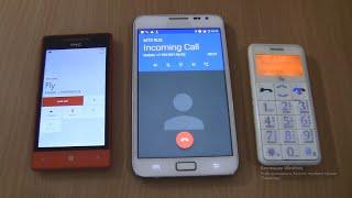 Incoming call & Outgoing call at the Same Time Samsung Galaxy Note 1 Android 7+htc+Fly