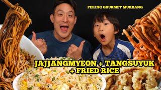 JJAJANGMYEON + TANGSUYUK + Fried Rice Mukbang from Peking Gourmet