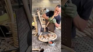 The processing of bent-shaped rattan strips #tools #skills