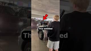 Entitled Parking Lot Karen Drives Wrong Way