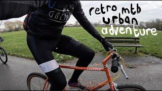 '87 Saracen meets adventure bikes. Retro MTB shakedown on urban trails