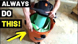 Never Use A SHOP VAC Without One Of These!! (Shop Vac Filter Bags/How HEPA Filters Work...)