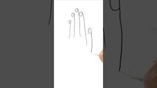 how to draw hand easy step by step #shorts