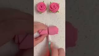 Quick & Easy Fondant Roses #shorts