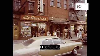 1970s Bleecker St and 6th Avenue, Gritty New York, HD from 35mm