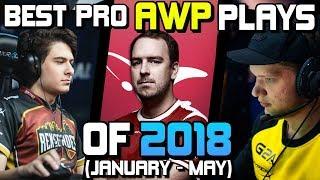 THE BEST PRO AWP PLAYS OF 2018! (CRAZY PLAYS, ACES, CLUTCHES!) - CS:GO