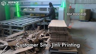 Second Aopack Corrugated Box Making Machine Installation at Jinli Printing Factory