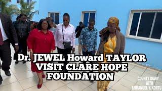 FORMER LIBERIAN VICE PRESIDENT JEWEL HOWARD TAYLOR VISITS CLAR HOPE FOUNDATION HOPE CITY