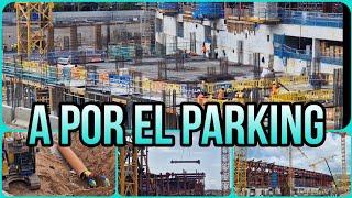 OBRAS CAMP NOU(27 de Agosto)️Empiezan a colocar ferrala en los forjados del parking