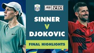 Jannik Sinner vs Novak Djokovic For The Rolex Shanghai Masters 2024 Title!