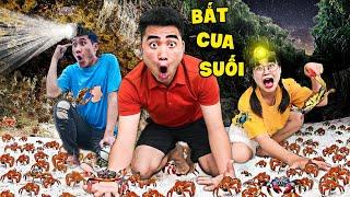 Gấu Đỏ TV - Một Ngày Đi Bắt Cua Trong Suối Vào Ban Đêm - Quá Nhiều Cua