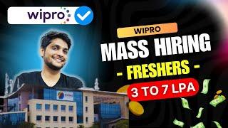 WIPRO ELITE OFF CAMPUS 2024 HIRING | Wipro Hiring Program 3.5 LPA - 25000 Bonus