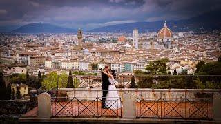 Wedding trailer with Drone in Villa Corsini a Mezzomonte, Florence