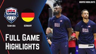 Team USA vs Germany Full Game Highlights | Jul 22 | 2024 Paris Olympics Basketball