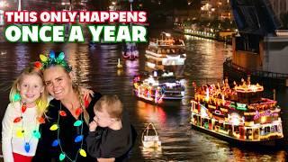 This Only Happen ONCE Per Year! Christmas Boat Parade