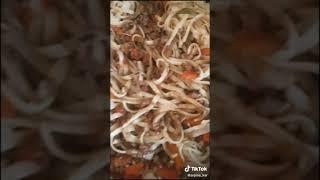 Вкусный фарш с макаронами.