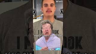 #lasvegasraiders name Aidan O’Connell starting QB #raidernation #nfl #raidernation