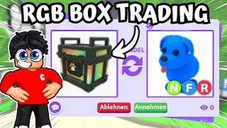 WIR TRADEN RGB BOX in ADOPT ME! | TRADING CHALLENGE DEUTSCH