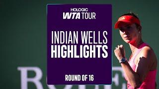 Top Seeds Battle in Round of 16 of Indian Wells | WTA Match Highlights