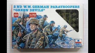 ESCI German Paratroops, Green Devils, Fallschirmjager, 1/72 Scale Figure Review