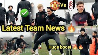 BIG NEWS AMORIM PROVIDED MAN UNITED TEAM NEWS AHEAD of  FULHAM MATCH CONFIRMED #manunitednewstoday