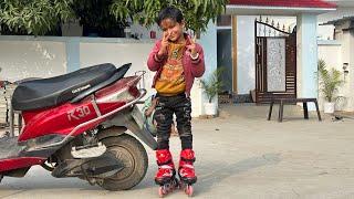 Advik ka skating shoes aa gaya 