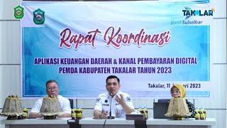 Rapat Koordinasi Aplikasi Keuangan Daerah dan Kanal Pembayaran Digital  Pemda Kabupaten Takalar