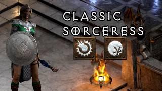 I tried a Classic Sorceress (D2R Classic, Hardcore)