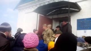 Town of Velikaya Znamenka speaking against the war - Zaporozhie, Ukraine