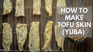 Just 2 ingredients!! - How to Make tofu skin (yuba) from scratch