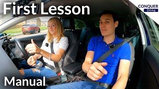 Beginner's First Driving Lesson. Harder or Easier than Expected?