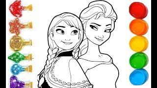 DESSINER ELSA REINE DES NEIGES COLORIAGE Dessin et coloriage - Taga Tv