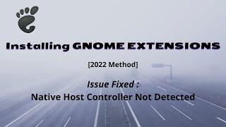 How To Install Gnome Extensions | Fixed : Native Host Controller Not Detected | Dash To Dock Install