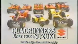 1986 Suzuki Quadsport, Quadrunner and Quadracer Ad