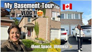 My Basement Tour in Canada| Rent, Utilities, House Tour| #canadalife #stylehub