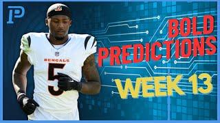 BOLDEST PROJECTIONS For Week 13 | INSANE Fantasy Football Rankings