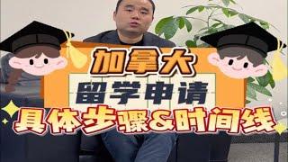 加拿大留学申请的具体步骤以及时间线