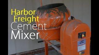 Harbor Freight Cement Mixer 3.5 Cubic Ft Test