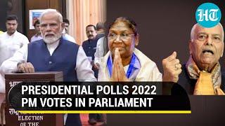 PM Modi, Amit Shah cast vote to elect new President | CM Yogi, others vote in State Assemblies