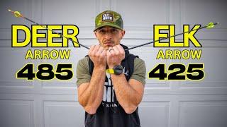 My Whitetail Arrow is Heavier Than my Elk Arrow