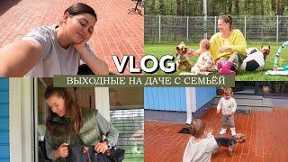 VLOG // Выходные на даче с семьей и друзьями // Что помогло мне прийти к ЗОЖу и уйти от РПП