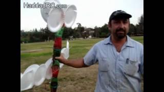 RC plane with plastic cups and plates by HaddadRC.com