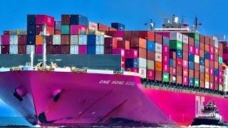 4K SHIPSPOTTING PORT OF LOS ANGELES CALIFORNIA JULY 2024