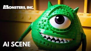 MONSTERS INC  Restaurant Scene Reimagined by AI in LEGO | Runway Gen 3